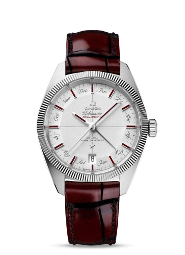 Omega Globemaster Annual Calendar Platinum / Silver / Burgundy